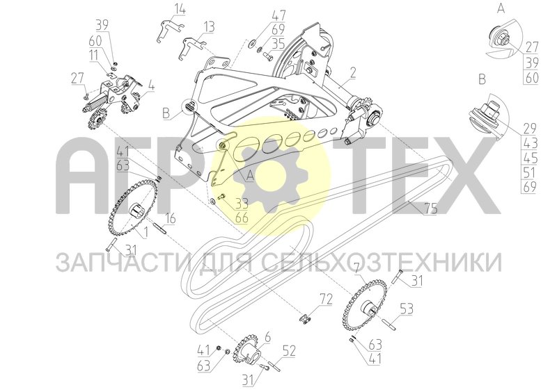 Чертеж Установка привода выгрузки (154.29.05.100)